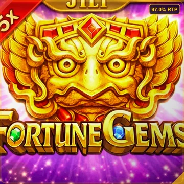 Fortune Gems 3x3 slot with fourth win multiplier reel by JILI Games