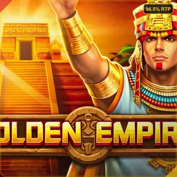 Golden Empire Megaways-style slot with Aztec gold frames by JILI