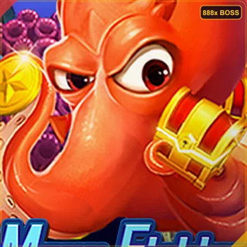 Mega Fishing arcade shooter featuring giant octopus boss wheel