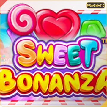 Sweet Bonanza tumbling candy slot with 100x rainbow bombs
